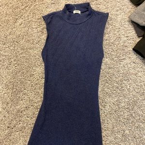 Blue tight dress